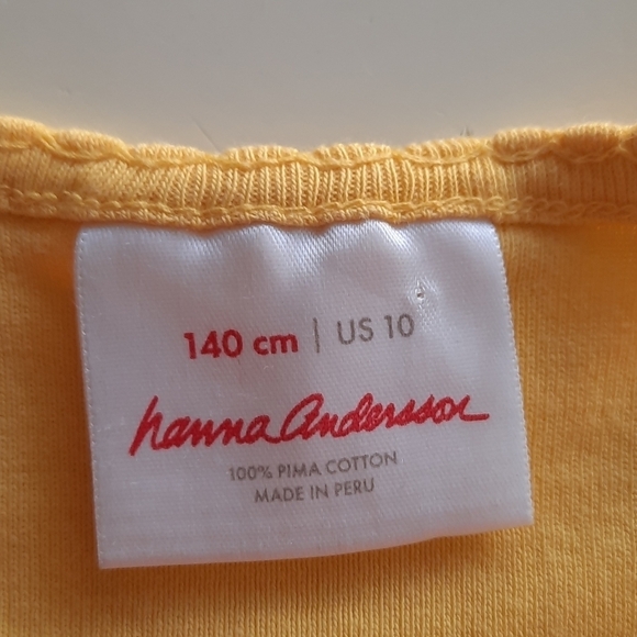 Hanna Andersson 10 (140) yellow tank top - Picture 3 of 8